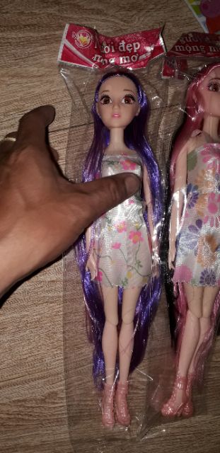 Búp bê khớp mắt mộng mơ tóc dài kích thước cao 32cm