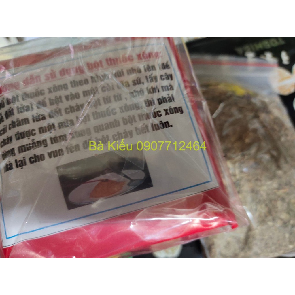 Bao thảo mộc 9 loại gai có thể xông tắm xả xui trừ phong long kèm bao bột xông nhà trừ phong long, tẩy uế