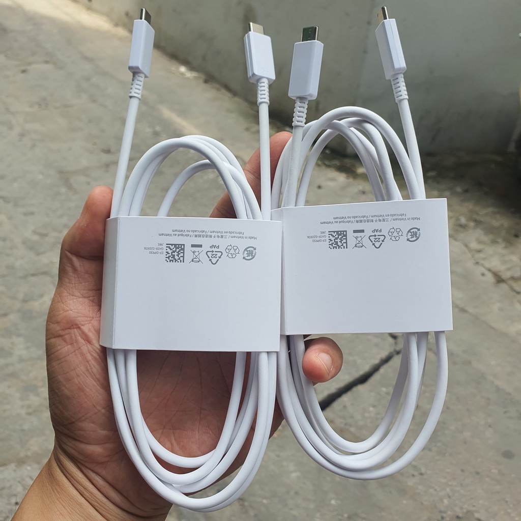Cáp 5A Dài 1.8m Chính Hãng Samsung, Dùng Cho Củ 45W, 65W, Chip Đời Mới Sạc Siêu Nhanh