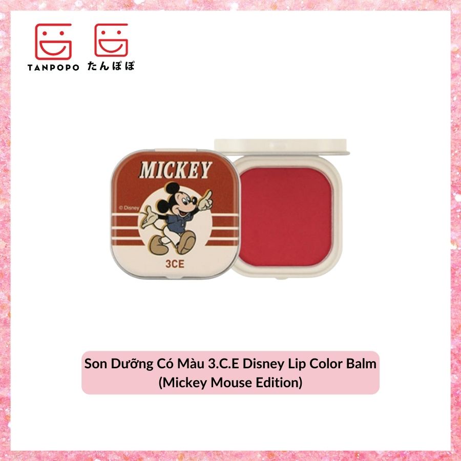 [Chính hãng] Son Dưỡng Có Màu 3.C.E Disney Lip Color Balm (Mickey Mouse Edition)