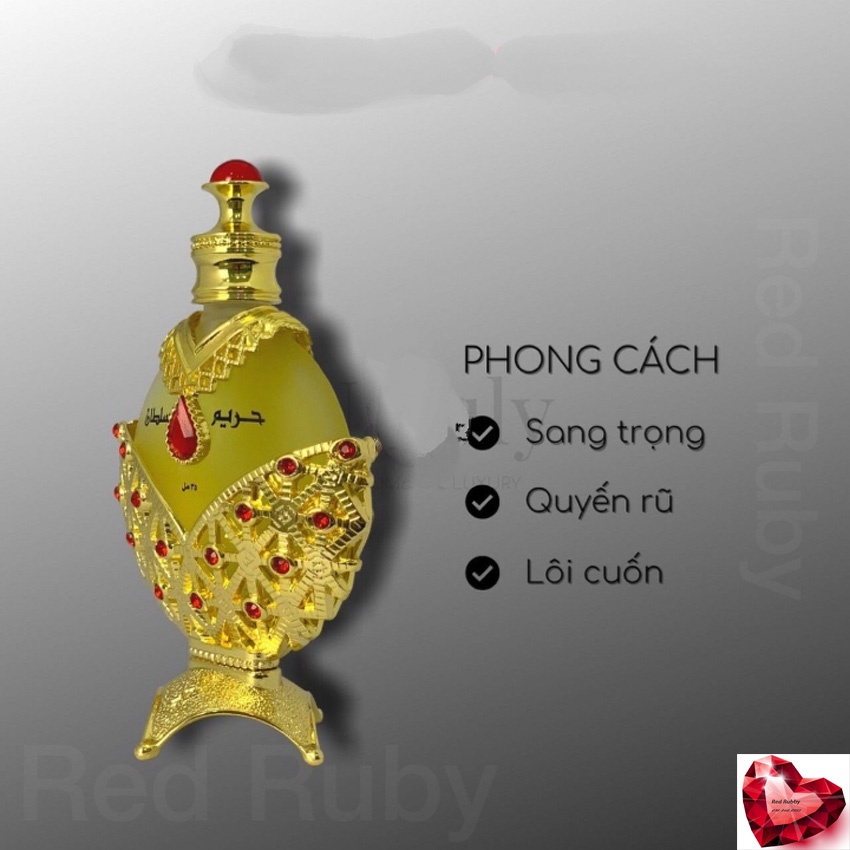 Tinh Dầu Nước Hoa Dubai Công Chúa Vàng Nữ Hoàng Đỏ Hareem Al Sultan Nội Địa Chính Hãng Cao Cấp