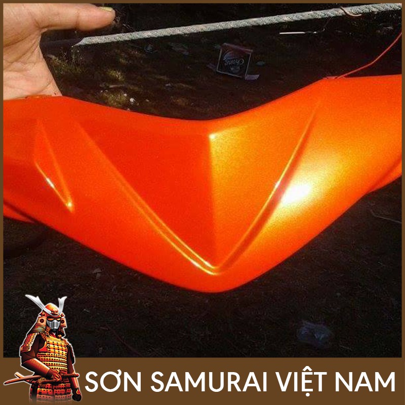 Màu Cam Sơn Samurai - Combo Sơn Xịt Samurai Màu Y3505