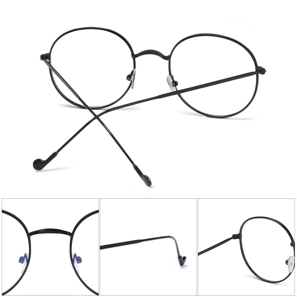 Mắt Kính Gọng Tròn Bằng Kim Loại Siêu Nhẹ Phong Cách Thời Trang Vintage