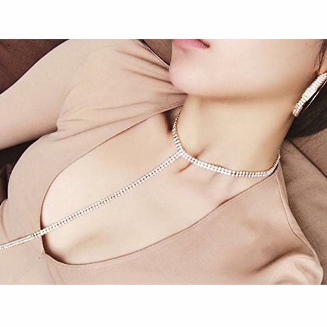 Vòng cổ choker đính đá pha lê 1 vòng KL346IU