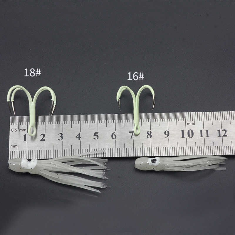 Hộp 5 lưỡi câu cá bằng sắt hình bạch tuộc