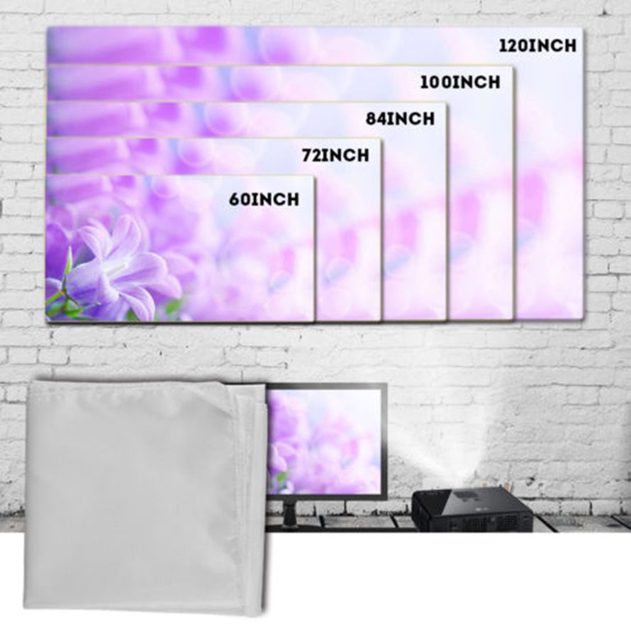 Màn hình máy chiếu có thể gấp gọn kích thước 60-120 inch tùy chọn