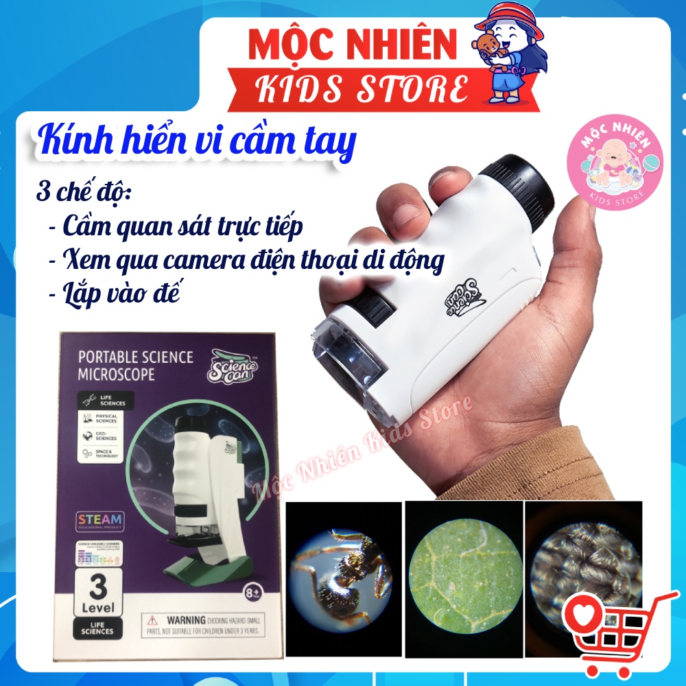 Đồ Chơi Khoa Học Kính Hiển Vi Cầm Tay Chính Hãng TOPBRIGHT - Đồ chơi trí tuệ cho bé từ 8 tuổi