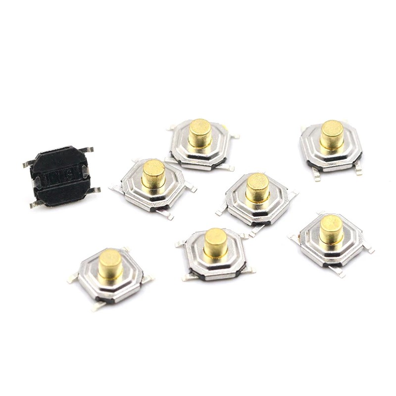 Bộ 10 Công Tắc Nút Bấm Smd 4x4 X 1.5mm 4x4 X 1.5mm ~ 7mm 4x4 X 1.5mm ~ 7mm 5.2mm X 5.2mm Chuyên Dụng