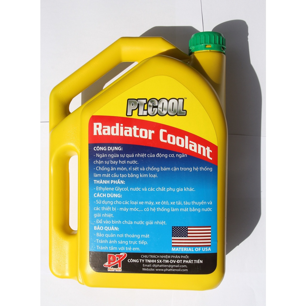 Nước Giải Nhiệt động cơ PT.COOL Radiator Coolant Material Of USA