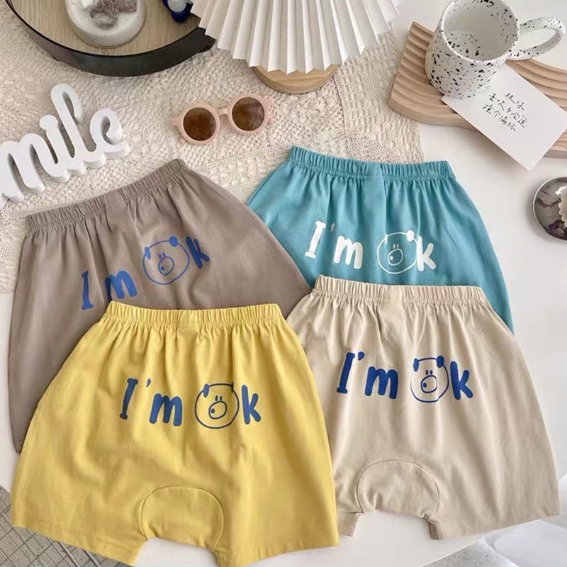 [Babycat] Hàng Có Sẵn Quần Short Cotton Màu Trơn Dễ Thương Thời Trang Mùa Hè Hàn Quốc Nhật Bản Mặc Ngoài Trời Cho Bé Trai 10 Tháng Tuổi