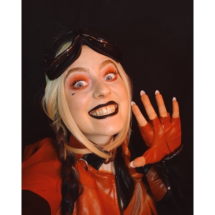 Tóc Giả Màu Đỏ Đen Hóa Trang Harley Quinn 2021 Movice 2021