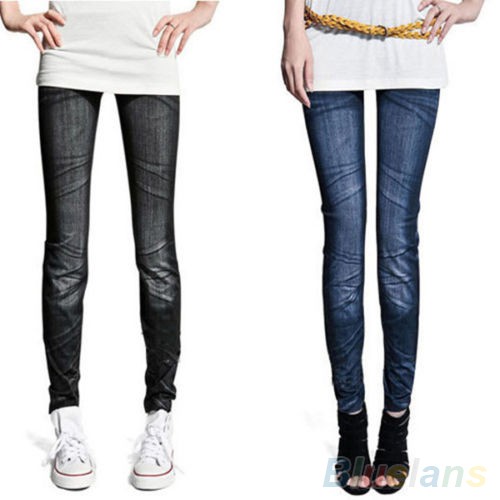 Quần Legging Giả Jean Dài 90CM