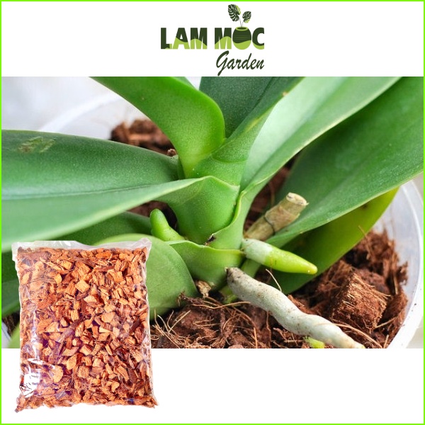 Giá thể trồng lan, cây trong nhà - Xơ dừa cắt size 1-2 - Gói 5 dm3