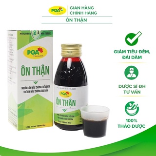 PQA ÔN THẬN: Giúp Bổ Thận, Tăng Chức Năng Thận, Giảm Triệu Chứng Tiểu Đêm Nhiều Lần, Trẻ Em Mắc Chứng Đái Dầm Hộp 125ml