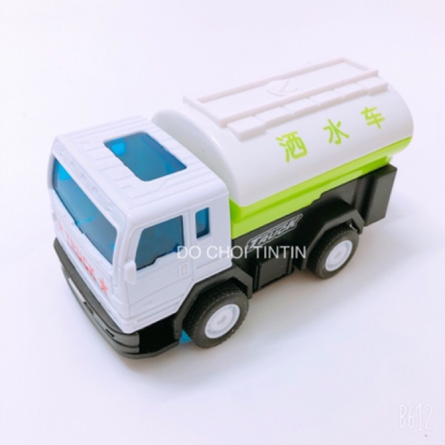 [HÀNG XỊN - TO] Đồ chơi 4 xe công trường chạy trớn màu XANH LÁ siêu đẹp 15 cm