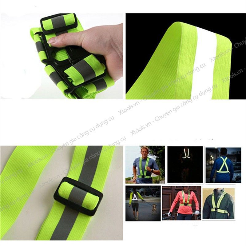 Dây phản quang, dây đai phản quang SIÊU SÁNG SIÊU BỀN WEST BIKING đi phượt lao động đi bam đêm