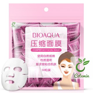 Mặt nạ giấy dạng viên nén BIOAQUA Compressed Facial Mask