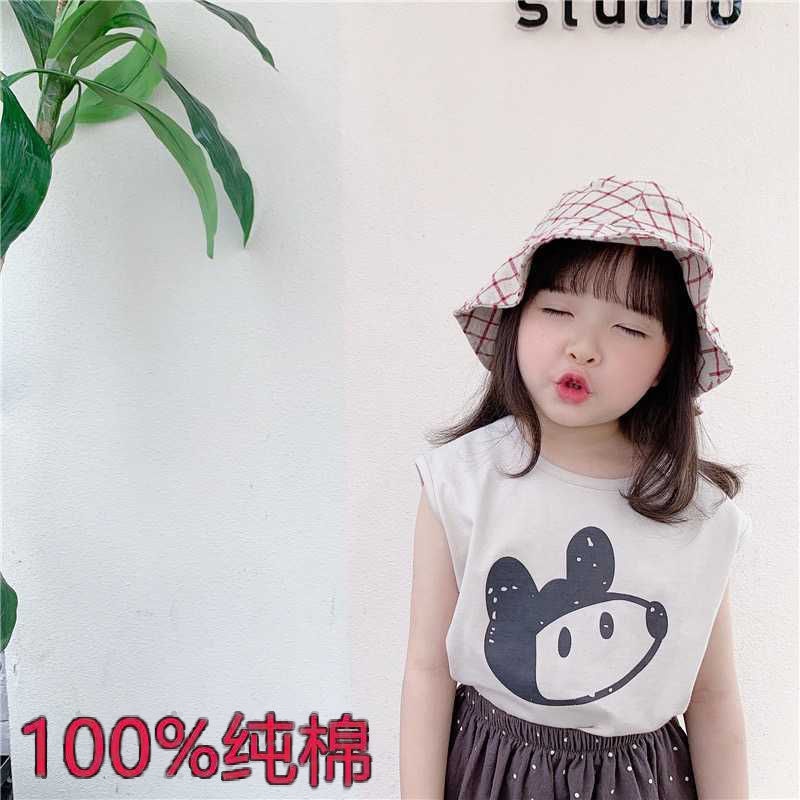 Áo Thun Cotton Sát Nách Phong Cách Phương Tây Dễ Phối Đồ Thời Trang Mùa Hè Cho Bé Trai Và Gái