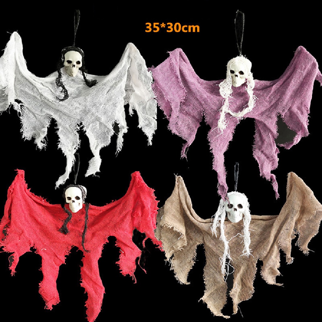 Xuan Phụ Kiện Đầu Lâu Treo Trang Trí Halloween Kinh Dị Haunted House Escape VN