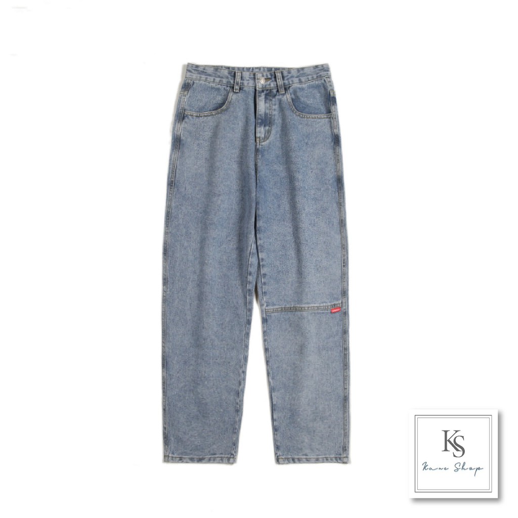 Quần Jean nam ống rộng KANE, Quần Jean baggy phong cách Hàn Quốc cao cấp | BigBuy360 - bigbuy360.vn