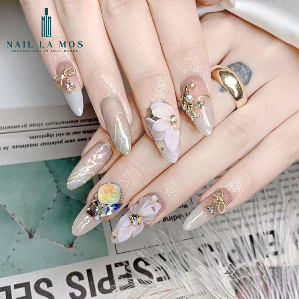 Hũ đựng lưu huỳnh và bột đắp móng 2 ngăn có nắp đậy chắc chắn tiện lợi