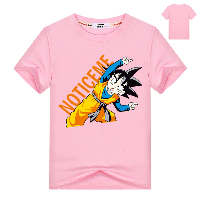 Áo thun trẻ em💖Áo cotton mát mịn In Hình Dragon Ball Z Goku siêu dễ thương cho bé trai và bé gái - SSSHOP