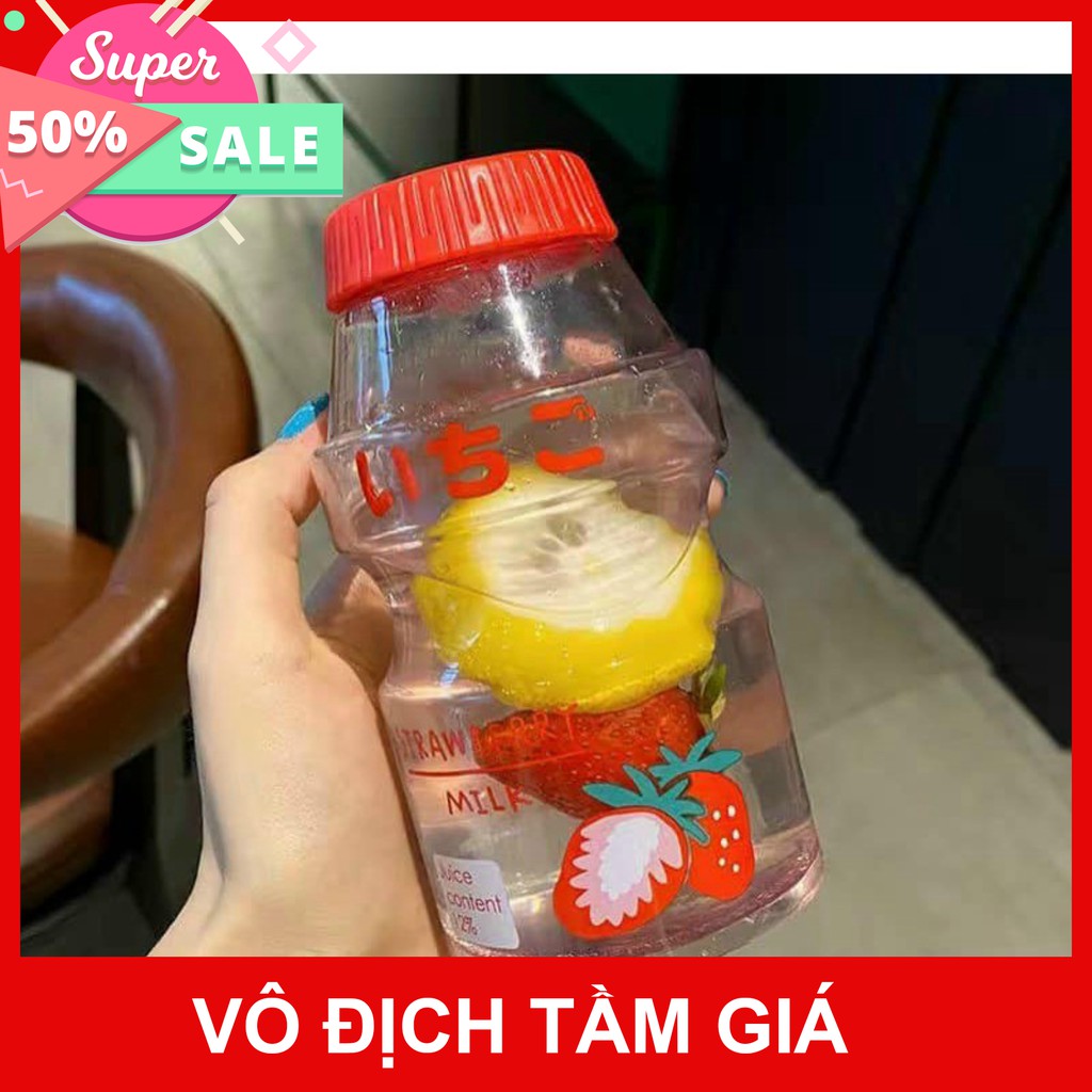 Bình nước sữa chua In Hình Trái Cây