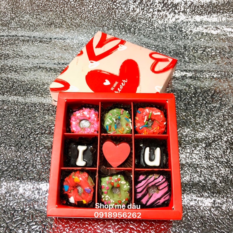 socola valentine mẫu bánh vòng