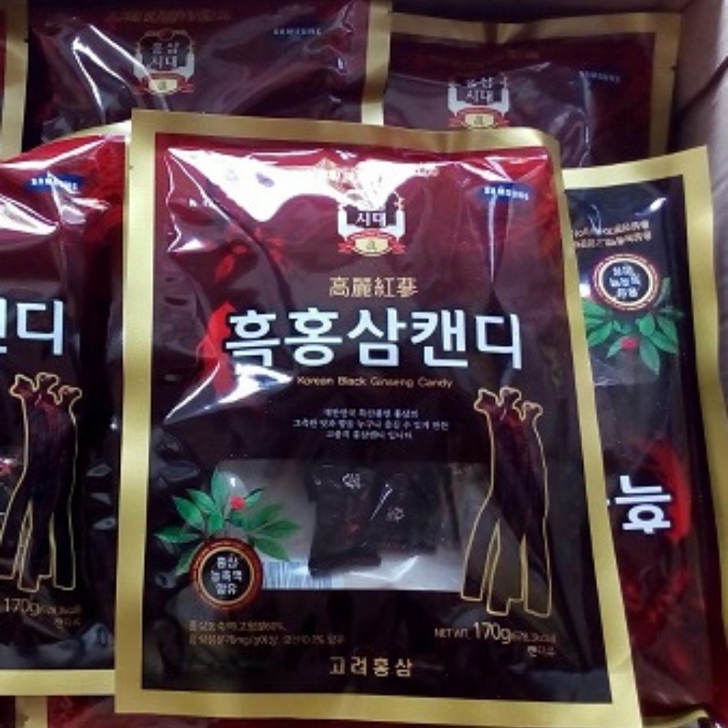 Kẹo Sâm Đen Hàn Quốc ( Hắc Sâm ) gói 170g và 300g