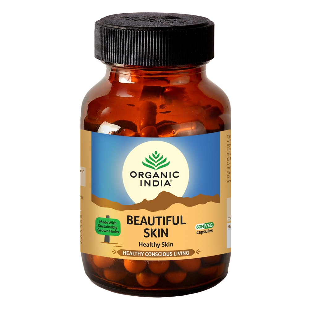 Viên Uống Hữu Cơ Đẹp Da, Sạch Mụn -  Organic India Beautiful Skin