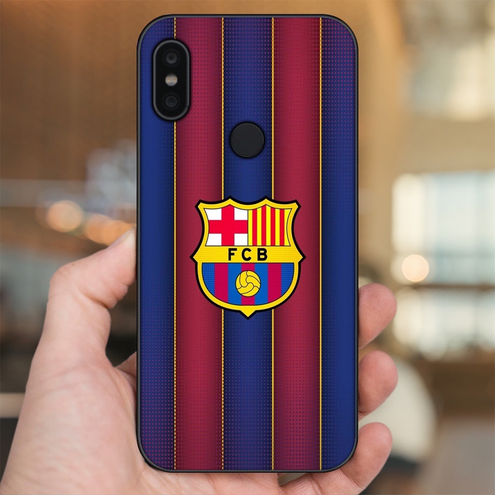 Ốp lưng Xiaomi Redmi Note 6 Pro viền đen in hình Barcelona Barca