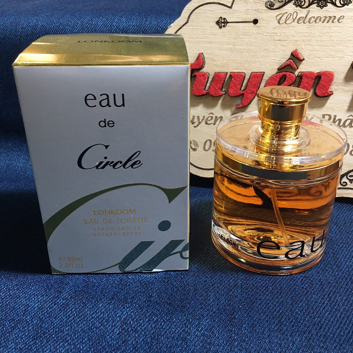 Chai nước hoa Circle nắp xoay 60ml