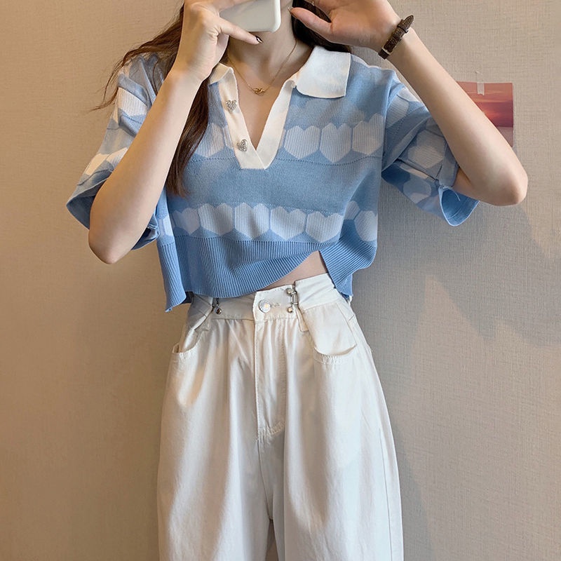 Áo thun Dệt Kim Cổ polo Tay Ngắn 2022 JL-TX-265 Cho Nữ