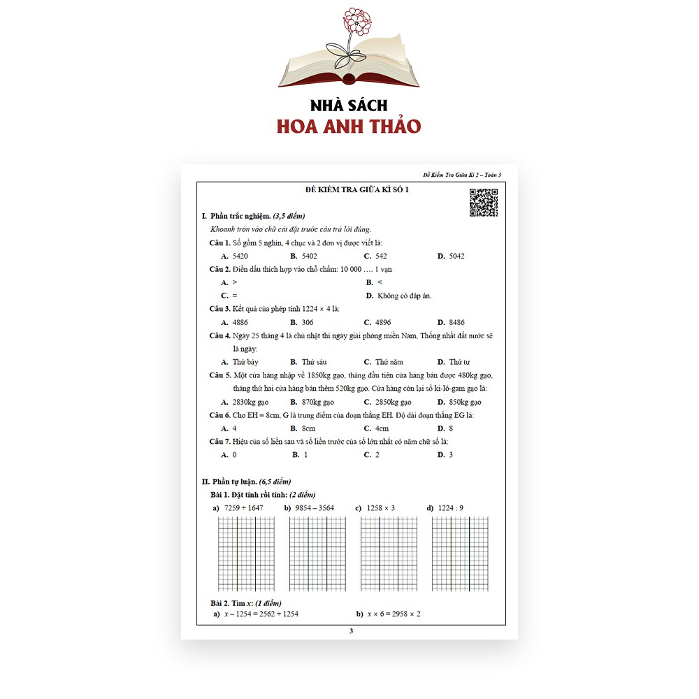 Sách - Đề kiểm tra Toán và Tiếng Việt lớp 3 học kỳ 2 Bộ 2 quyển | BigBuy360 - bigbuy360.vn