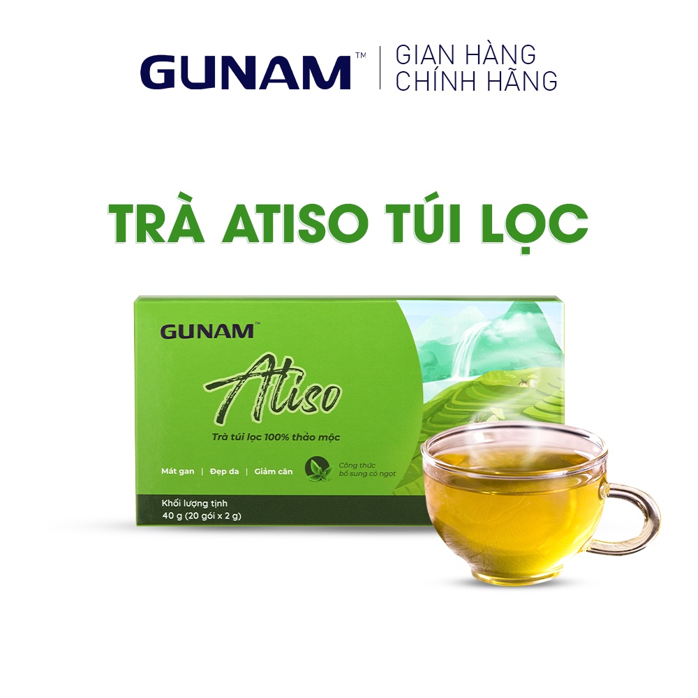 Hộp trà Atiso túi lọc Gunam 40g (36 x 20 x 2g)