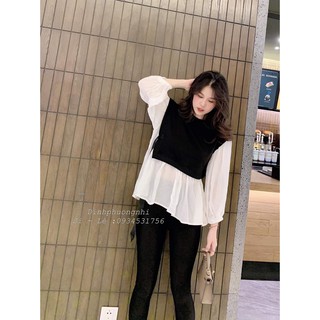 freeship Áo babydoll kiểu tay bèo(video+ảnh thật) bán sỉ