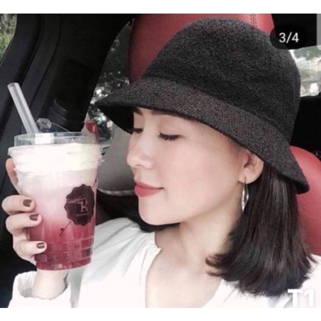 Nón Vành Thêu Chữ Thời Trang Cho Nữ
