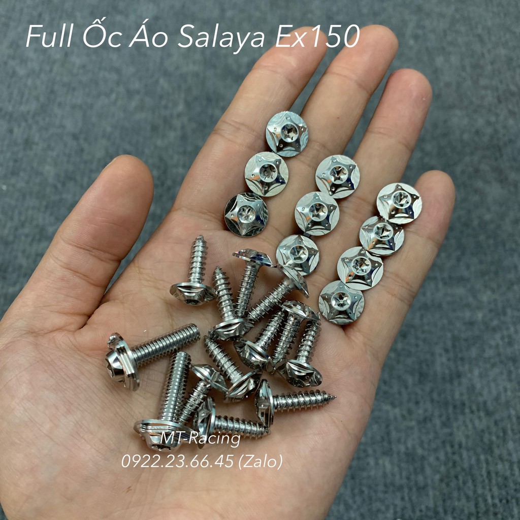 Full Ốc Áo Salaya Cho Ex150 Chuẩn Inox304 Có Bảo Hành