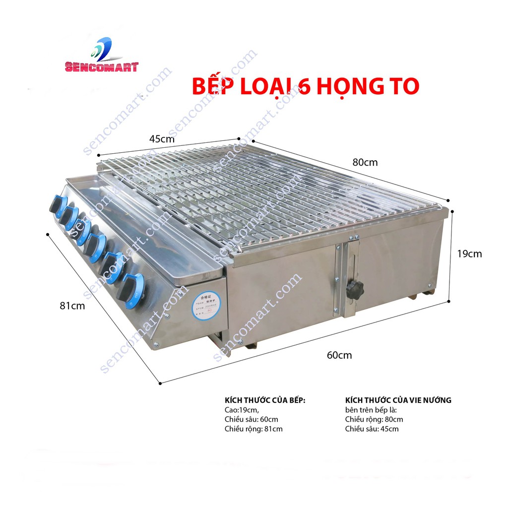 Mua bếp nướng gas không khói đa năng-Bếp Nướng Hàu, Hải Sản, Thịt Xiên, Chân Gà, Khoai Sắn tại Phú Yên