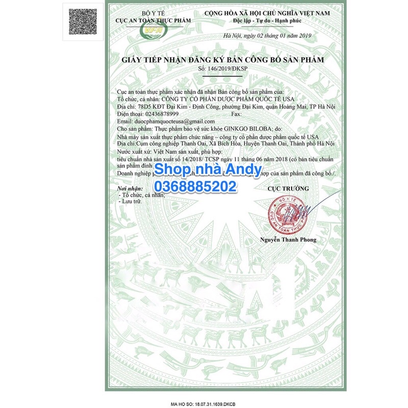 Bổ não Ginkgo Biloba 240mg, Bổ não 100 viên (Date mới nhất)