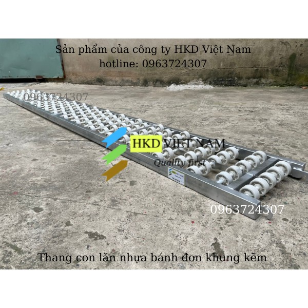 Thang con lăn nhựa bánh đơn