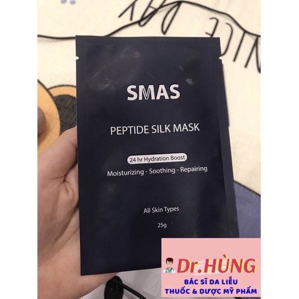 ✅(CHÍNH HÃNG) Mặt Nạ Dưỡng Và Phục Hồi Da Smas Peptide Silk Mask Nhật Bản