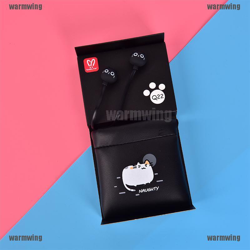 Tai Nghe Điện Thoại Hình Mèo Dễ Thương Có Dây Cho Trẻ Em