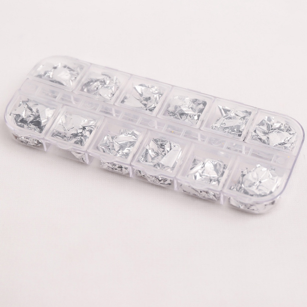 Hộp Giấy Foil 12 Ngăn Màu Sắc Đẹp Mắt Chống Phai Màu Trang Trí Móng Tay Nghệ Thuật Đa Năng Cho Nữ