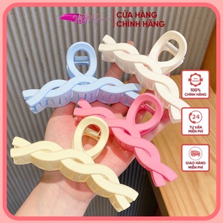 [ Nhiều Mẫu ] Kẹp Tóc Xoắn Ốc - Cào tóc chéo số 8 phong cách Hàn Quốc(Màu hot trend cafe - trong suốt - Đục - vẫy sơn)