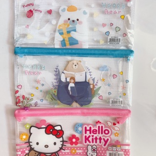 Túi zip lưới A6 đựng bút