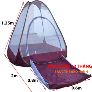Mùng ngồi thiền tự bung cao cấp có túi ngủ