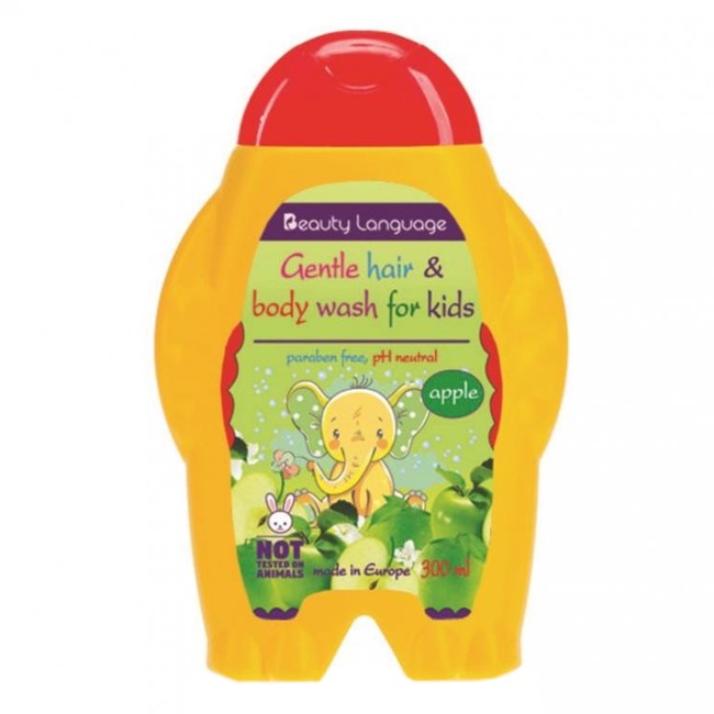 [CHAI 300ML] Sữa Tắm Gội Trẻ Em BEAUTY LANGUAGE Hương Táo Dành Cho Trẻ Trên 3 Tuổi - Europe