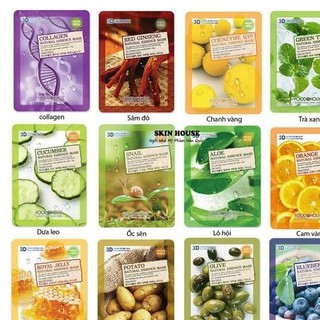 COMBO 10 MẶT NẠ DƯỠNG DA HÀN QUỐC FOODAHOLIC TRIẾT XUẤT HOA QUẢ TỰ NHIÊN SIÊU ĐẸP