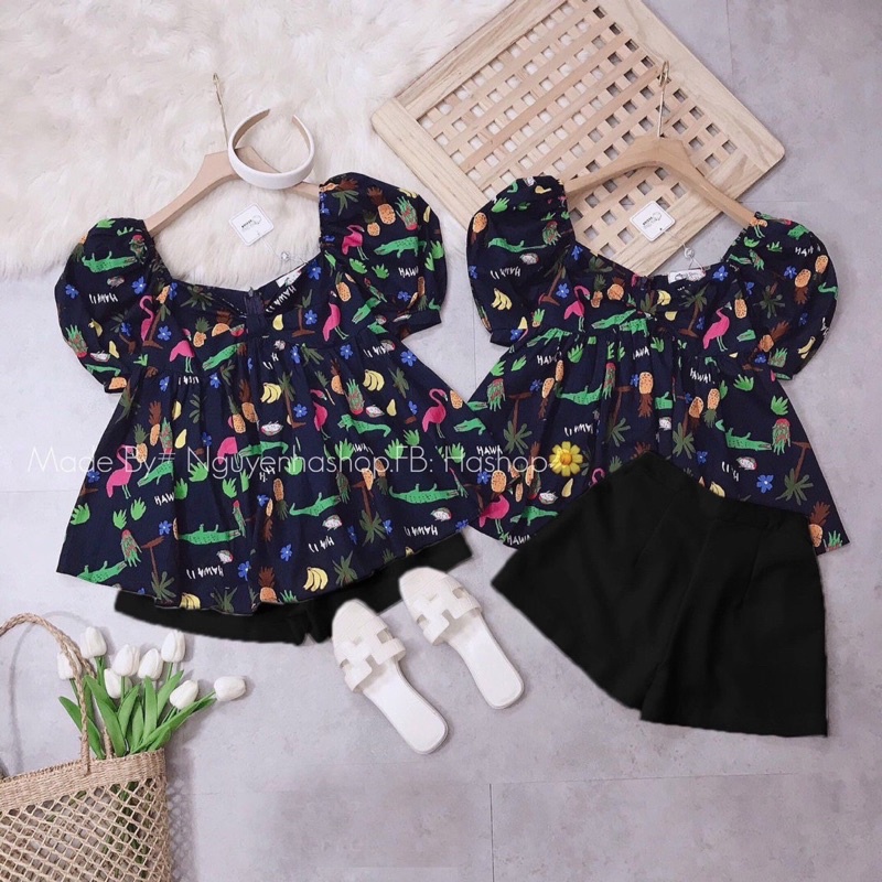 Sét Peplum Hoa Bigsize 55kg Đến 100kg (L/XL/XXL)